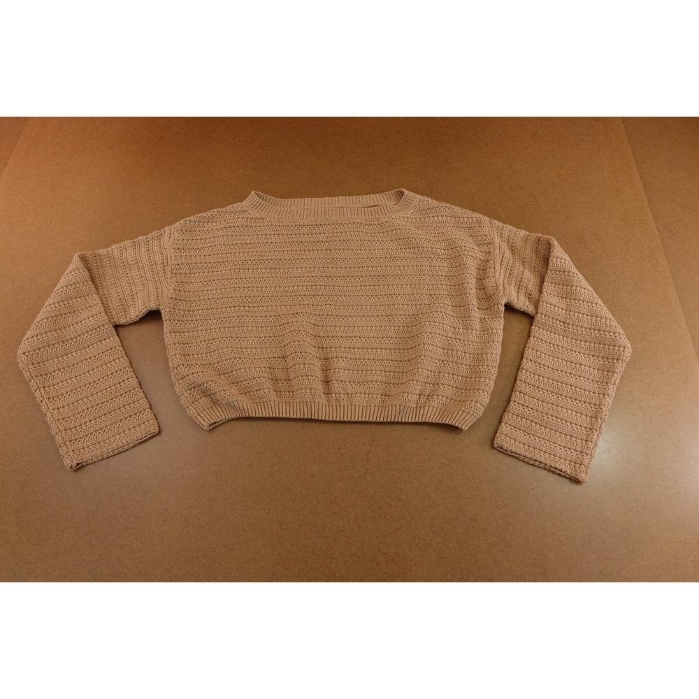 Cotton On Womens Medium Carmeluxe Knit Frontier Pullover Cropped Sweater NWT